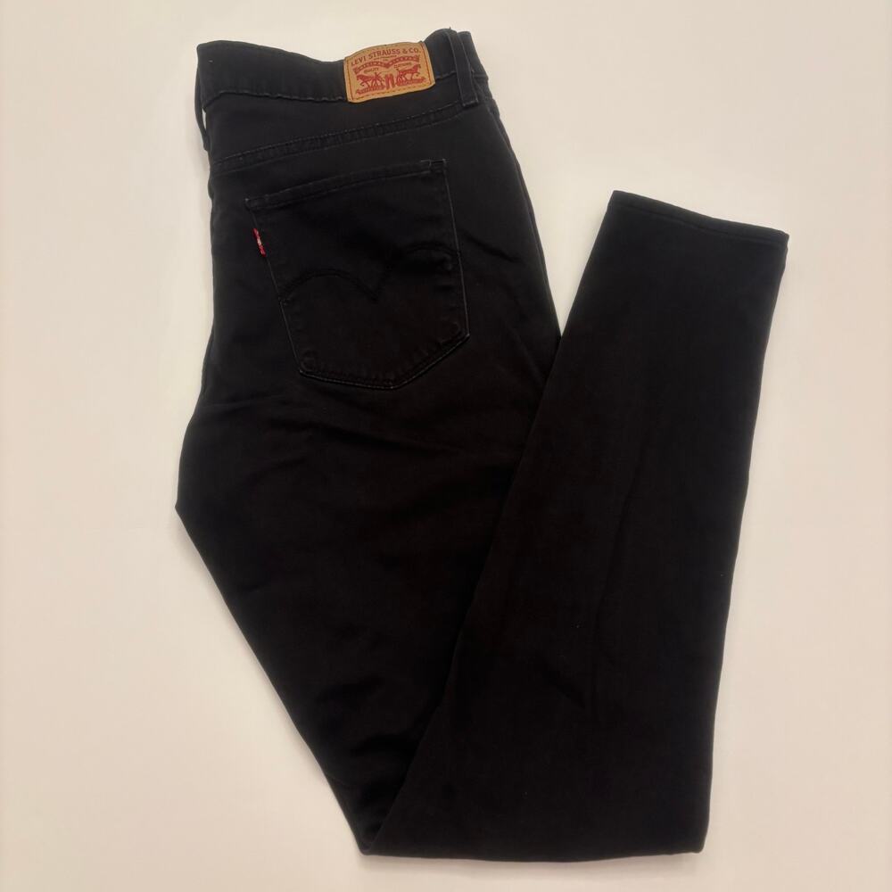 Levi's 720 High Rise Super Skinny Black Jeans Women's 31 Stretch